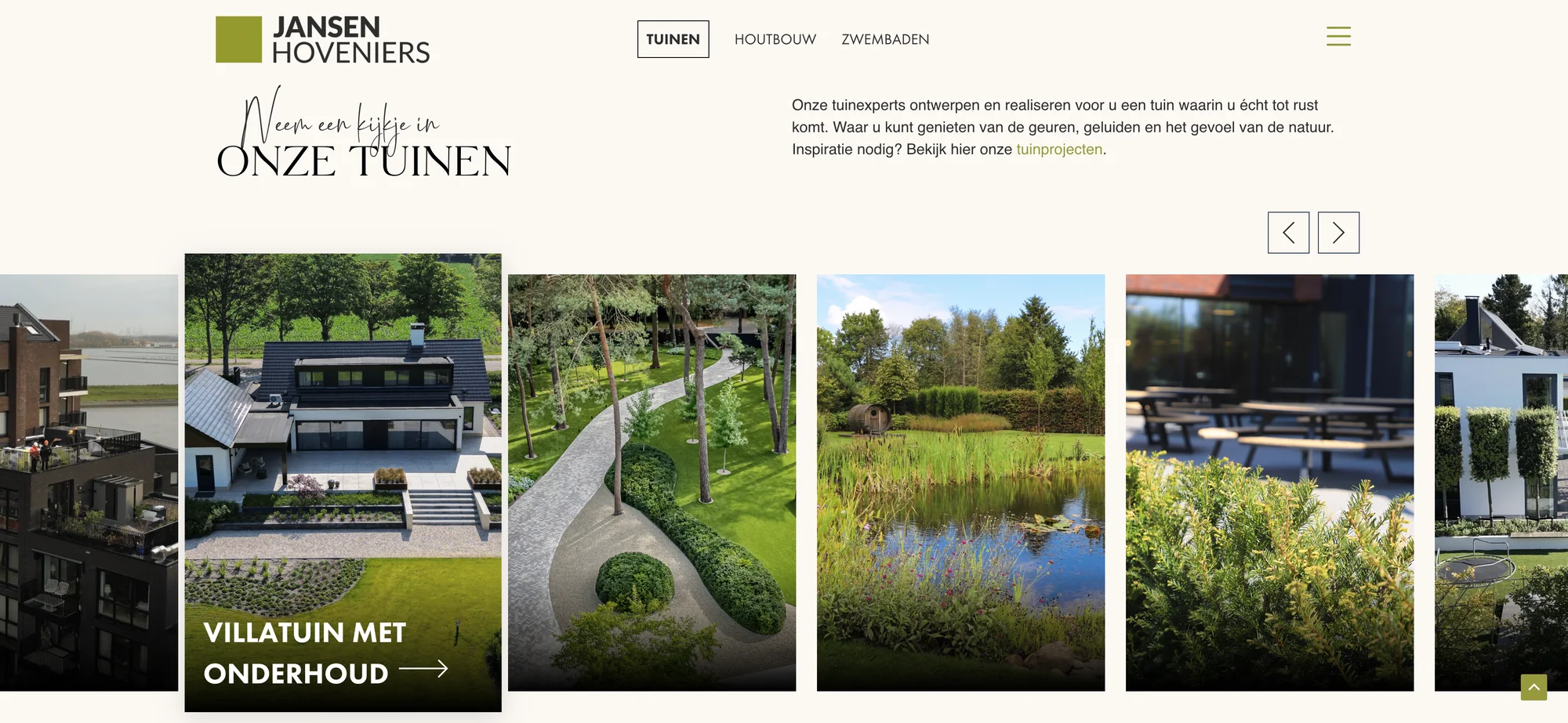Projecten Jansen Hoveniers